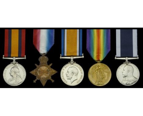 Five: Engine Room Artificer First Class T. L. Maxey, Royal Navy  Queen’s South Africa 1899-1902, no clasp (T. L. Maxey, E.R.A