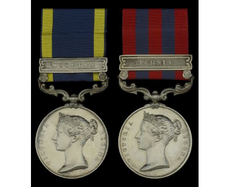 Pair: General W. F. Curtis, formerly commandant 21st Hussars, late 1st Bombay Light Cavalry  Punjab 1848-49, 1 clasp, Mooltan