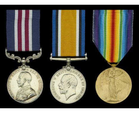 A Great War ‘Western Front’ M.M. group of three awarded to Sergeant F. C. Wickes, 13th Battalion, King’s Royal Rifle Corps   