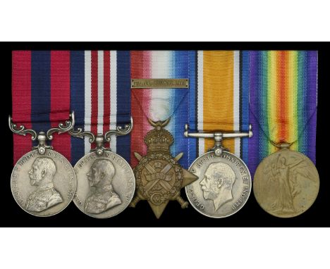 A Great War 1917 ‘Third Battle of Ypres’, D.C.M., 1916 ‘Western Front’ M.M. group of five awarded to Company Quartermaster Se