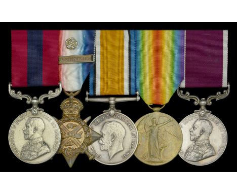 A fine Great War ‘German Spring Offensive’ D.C.M. group of five awarded to Squadron Sergeant-Major H. C. Steane, 11th Hussars