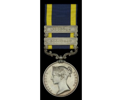 Punjab 1848-49, 2 clasps, Mooltan, Goojerat (J. Walsh, 1st Bn. 60th R. Rifles.) good very fine  £300-£400  ---  Medal rolls s
