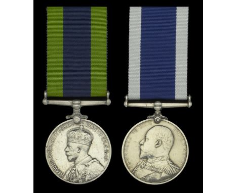 India General Service 1908-35, G.V.R., 2nd issue, no clasp, crudely fitted with non-swivel straight bar suspension (Vol. Saw 