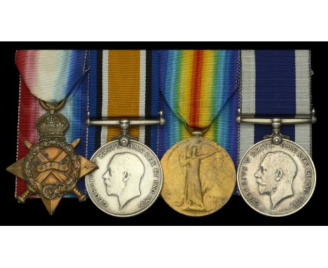 Four: Petty Officer J. Honey, Royal Navy  1914-15 Star (K.26038, J. Honey, Sto.2., R.N.); British War and Victory Medals (K.2