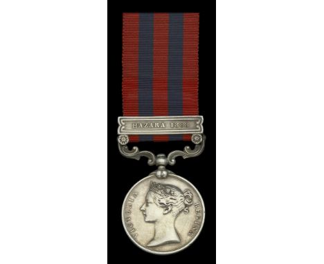 India General Service 1854-95, 1 clasp, Hazara 1888 (1046 Pte. W. Turner 1st Bn. Suff. R.) very fine  £120-£160