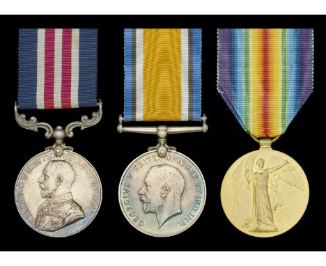 A Great War M.M. group of three awarded to Private R. Hale, 4th Battalion, 1st Central Ontario Regiment  Military Medal, G.V.