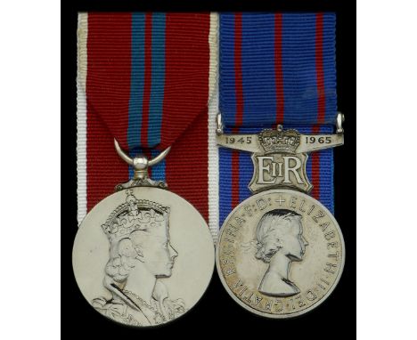 A well documented Royal Household pair awarded to Mr. Herbert Heuston, Sandringham Game Department, who took part in the vigi