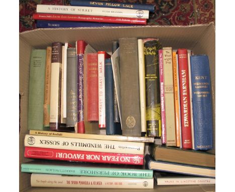 TOPOGRAPHY, misc. box incl. GRETTON (M.\) Burford Past and Present, 1929 (Q).