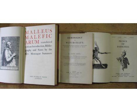 [OCCULT / WITCHCRAFT] BROWN (R.) Demonology and Witchcraft, 8vo, 1st Edn., 1889; Prince of Darkness [various authors], reprin