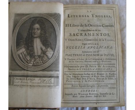 [BOOK of COMMON PRAYER] La Liturgia Ynglesa, o, El Libro de la Oracion Comun, Y Administracion de los Sacramentos... Hispaniz