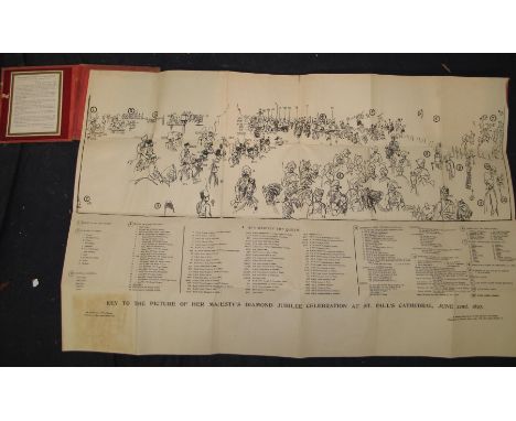 [PRINT / KEY PLATE] CHARLTON (John) artist: "Key to the Picture of the Celebration of Her Majesty's Diamond Jubilee at St. Pa