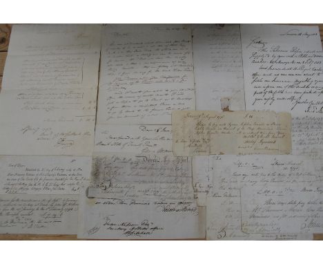 [NAVY / ADMIRALTY / BANKING] a collection of documents relating to SIR EVAN NEPEAN, (1751-1822) of the Admiralty, including 1