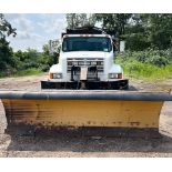 1997 International 4700 DT466 Dump Truck, VIN: 1HTSCAAR8VH432723, 26,972 Miles with Baker Plow and