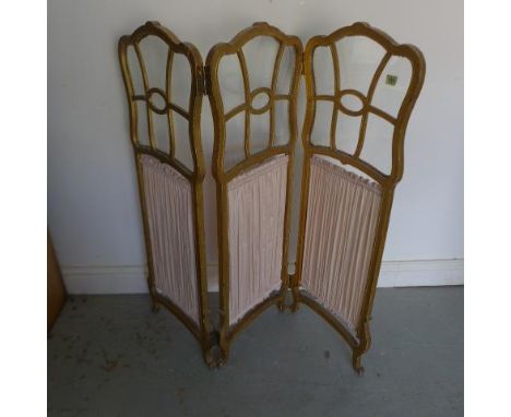 A 19th century gilt fire screen - Width 110cm x Height 90cm 