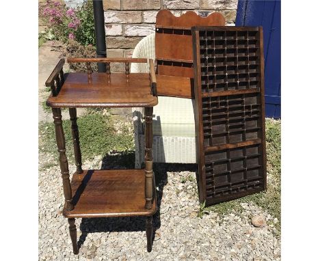 Lloyd loom chair, print tray and spoon rack etc..