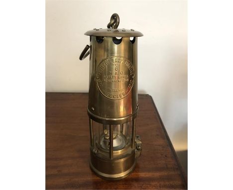 Coal miners safety lamp from Eccles