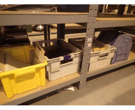 Four boxes of mixed items including tools