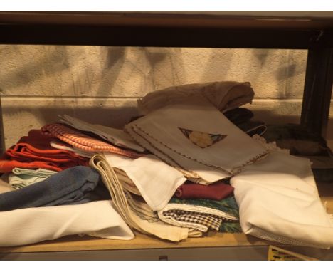 Shelf of mixed linen