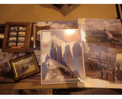 Train pictures and prints and a 3D wolf print