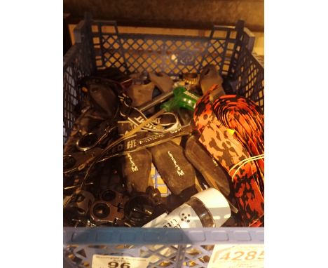 Tray of bicycle related tools including Birzman