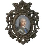 Liotard, Jean-Étienne - Werkstatt: Miniatur Portrait des Königs Ludwig XV. von Frankreich i...