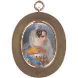 Rockstuhl, Alois Gustav: Miniatur Portrait der Kaiserin Alexandra Fjodorowna von ...