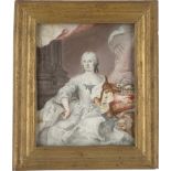 Österreichisch: um 1750. Miniatur Portrait der Kaiserin Maria Theresia m...