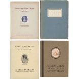 Konvolut Fachliteratur zur Miniatur...: Konvolut alter Auktionskataloge des 20. Jahrhunderts, me...