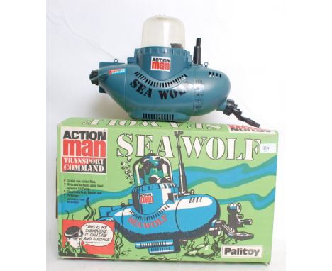ACTION MAN; An original Action Man Palitoy Sea Wolf toy submarine in ORIGINAL BOX. Rare in this form. 