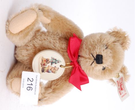 STEIFF: An original Steiff 11923 Hummer Goebel teddy bear, with Steiff button to ear and Goebel plaque around neck.