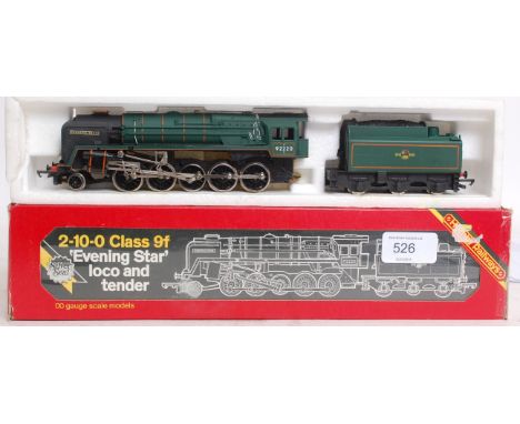 HORNBY: An original Hornby railway trainset 00 Gauge R065 Evening Star locomotive in original box.

NOTE: This lot comes from