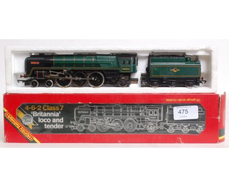 HORNBY: An original Hornby Britannia locomotive and tender, R063, in original box.

NOTE: This lot comes from an extensive co