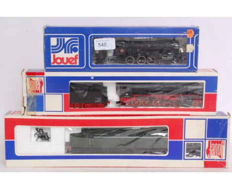 JOUEF: A collection of 3x original Jouef railway trainset vintage locomotives, comprising of: 8913, 8742 and 8238. Each in or