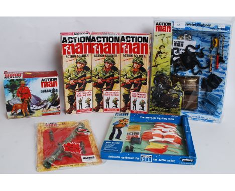 ACTION MAN; A collection of Action Man 40th Anniversary boxed action figure dolls (x3) along with a quantity of other boxed a