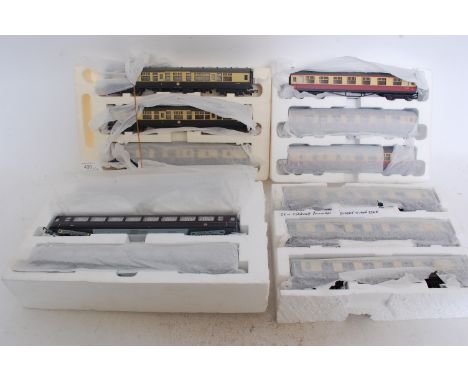 HORNBY; 4x sets of assorted Hornby 00 gauge railway trainset sets - each still in original polystyrene packaging

Notes: this