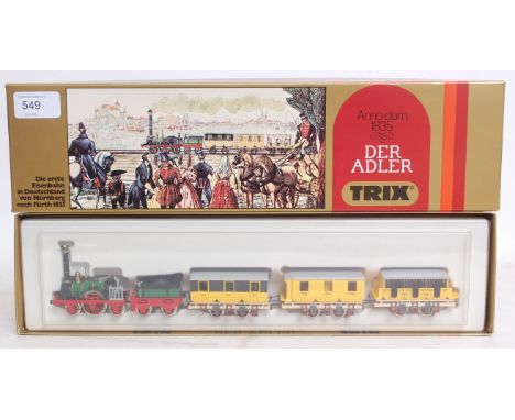 TRIX; An original vintage Trix Der Adler 52120000 boxed railway HO Gauge trainset set.

NOTE: This lot comes from an extensiv
