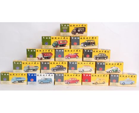VANGUARDS: A collection of 15x Vanguards diecast model cars, each in original boxes. va8005, va10000, va7001, va2000, va9000,