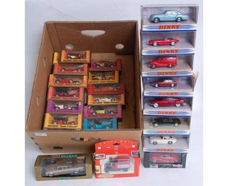 DINKY: A collection of vintage boxed Dinky diecast model vehicles along with a quantity of Matchbox Models Of Yesteryear.