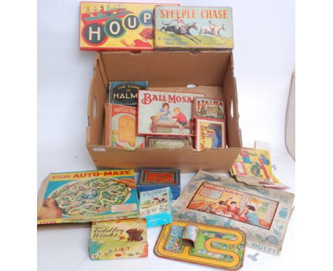 VINTAGE GAMES; A very good and interesting collection of mostly early 20th century and later games / toys, to include; Stenci