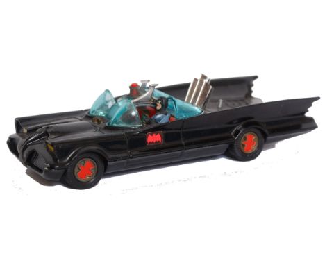 CORGI; An original vintage Corgi Toys diecast model Batmobile, complete with Batman & Robin figures.