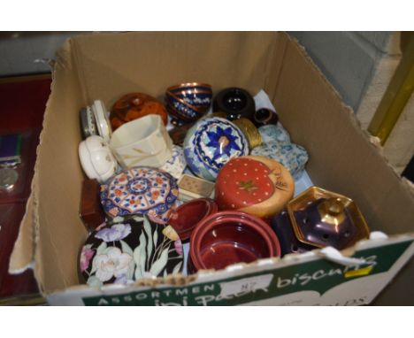 A collection of various trinket boxes 