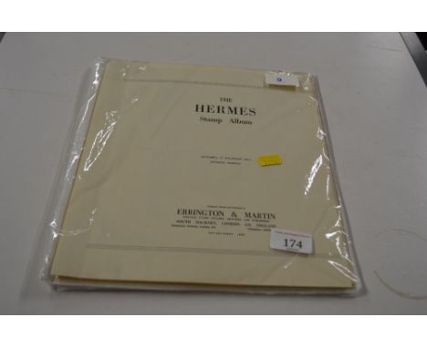 Foreign stamp collection on Hermes Album leaves 