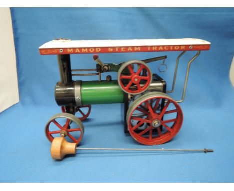 A Mamod live steam tractor