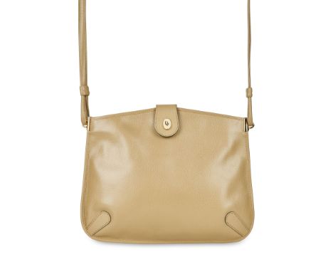 NO RESERVE CHRISTIAN DIOR VINTAGE BAG Condition grade B+. Taupe grained leather exterior with tonal stitching, a leather shou