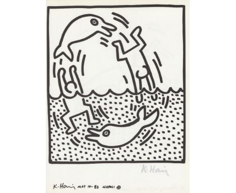 Artist: Keith Haring (American, 1958 - 1990). Title: "Naples Suite #15 [untitled]". Medium: Lithograph. Date: Composed 1983. 