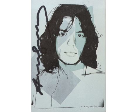 Artist: Andy Warhol (American, 1928 - 1987). Title: "Mick Jagger #01 (first edition) [announcement]". Medium: Color offset li