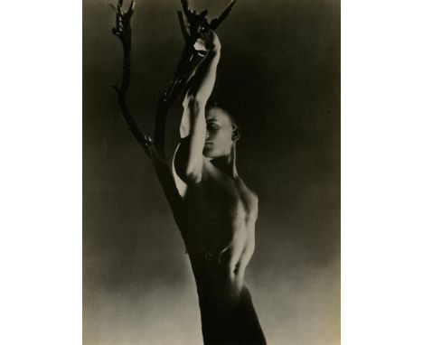 Artist: George Platt Lynes (American, 1907-1955). Title: "Nude Teenage Boy". Medium: Original vintage photoengraving. Date: C