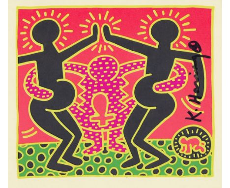 Artist: Keith Haring (American, 1958 - 1990). Title: "Fertility Suite #5". Medium: Original offset lithograph. Date: Composed