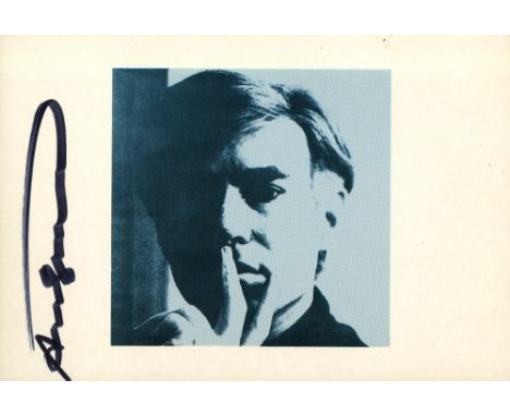 Artist: Andy Warhol (American, 1928 - 1987). Title: "Self-Portrait [postcard]". Medium: Color offset lithograph. Date: Printe