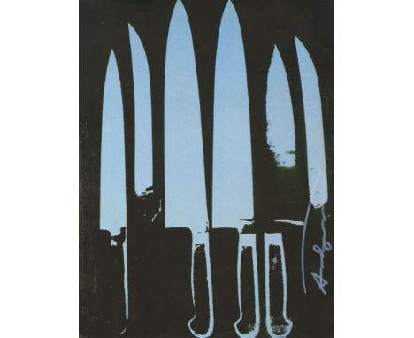 Artist: Andy Warhol (American, 1928 - 1987). Title: "Knives #09". Medium: Color offset lithograph. Date: Printed 1982. Dimens